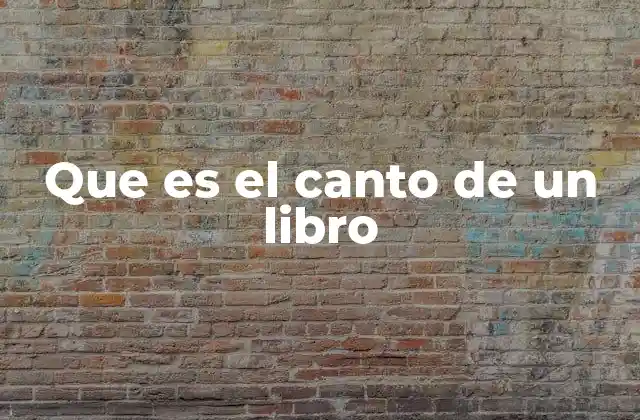 La importancia del canto en la apariencia del libro