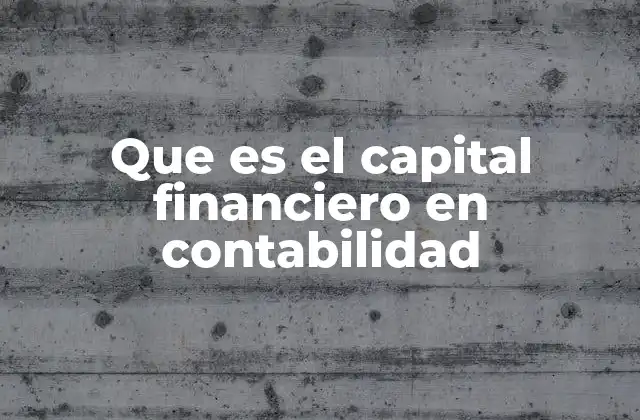 Que es el Capital Financiero en Contabilidad 2 El rol del capital financiero en la gestión empresarial