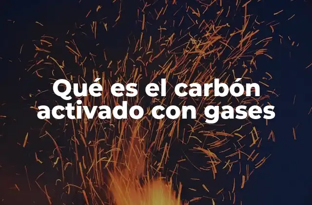 Qué es el Carbón Activado con Gases