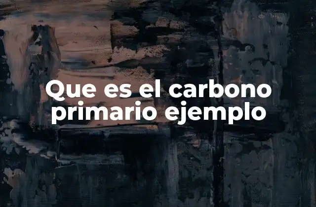 Importancia del carbono primario en la estructura molecular
