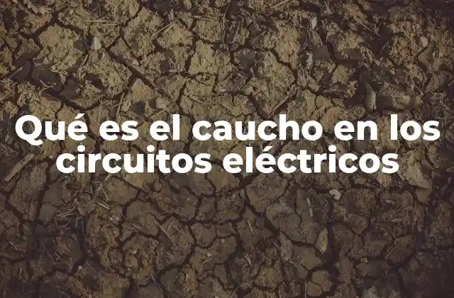 Qué es el Caucho en los Circuitos Eléctricos