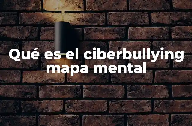 Qué es el Ciberbullying Mapa Mental