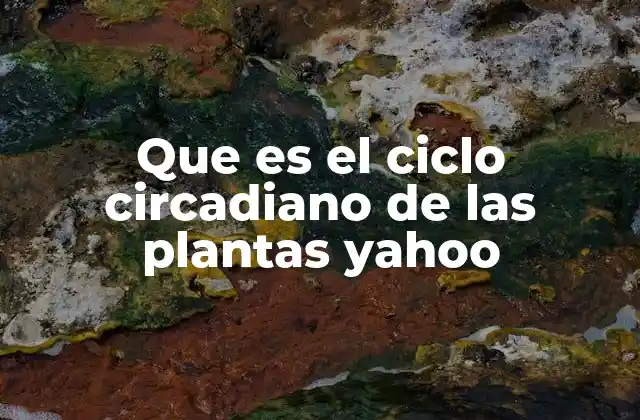 El ritmo biológico vegetal y su importancia en la naturaleza
