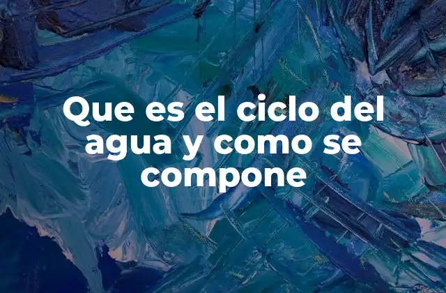 Que es el Ciclo Del Agua y como Se Compone