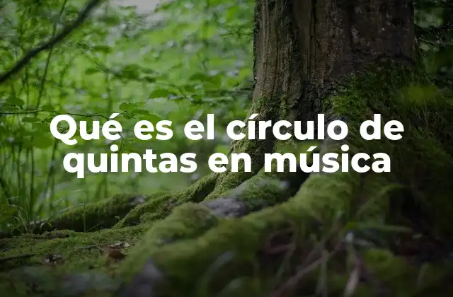 Qué es el Círculo de Quintas en Música
