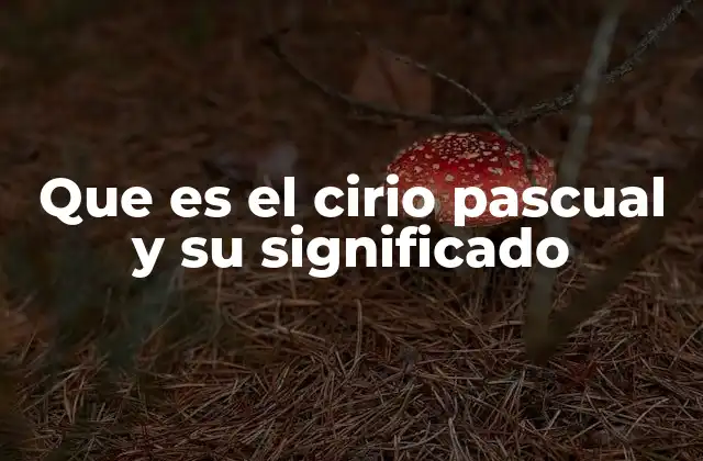 Que es el Cirio Pascual y Su Significado 2 El cirio pascual como símbolo de fe y resurrección