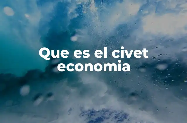 Que es el Civet Economia