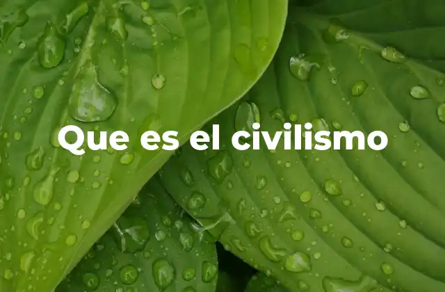 Que es el Civilismo