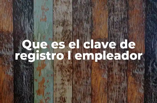 Que es el Clave de Registro L Empleador 2 El papel del empleador en el sistema laboral