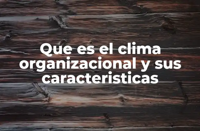 Que es el Clima Organizacional y Sus Caracteristicas 2 El entorno laboral y su impacto en el desempeño de los empleados