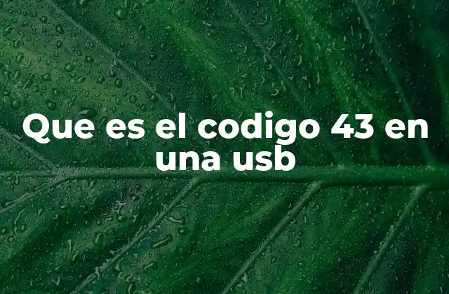 Cómo el sistema operativo detecta fallos en dispositivos USB