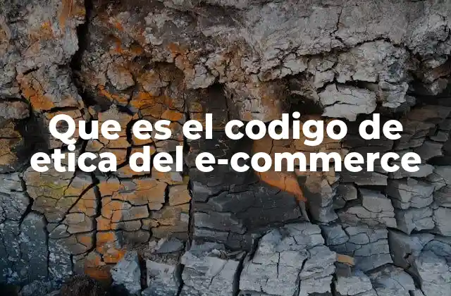 Que es el Codigo de Etica Del E-commerce