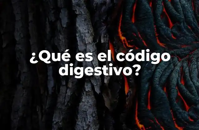 ¿qué es el Código Digestivo?