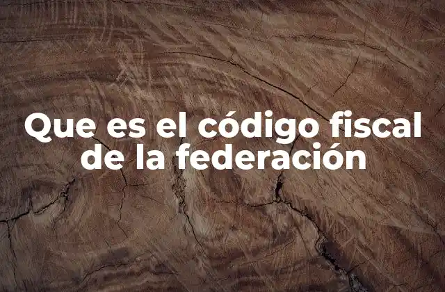 Que es el Código Fiscal de la Federación 2 La importancia de contar con un marco legal tributario unificado