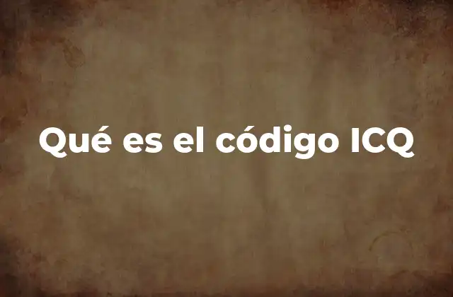 Qué es el Código Icq