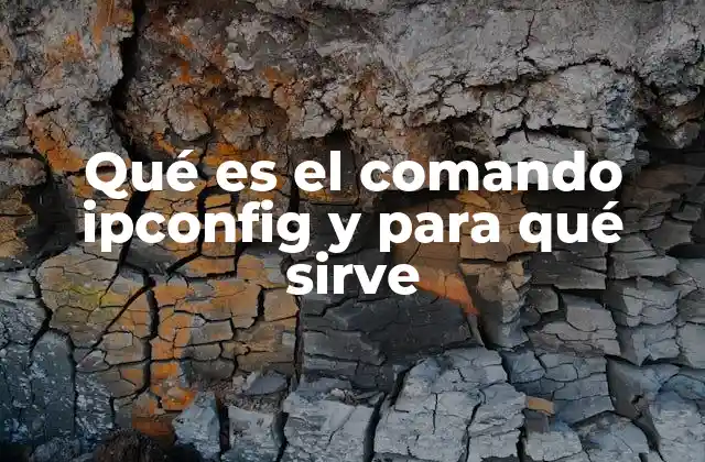 Qué es el Comando Ipconfig y para Qué Sirve 2 Cómo se utiliza el comando ipconfig sin mencionar directamente su nombre