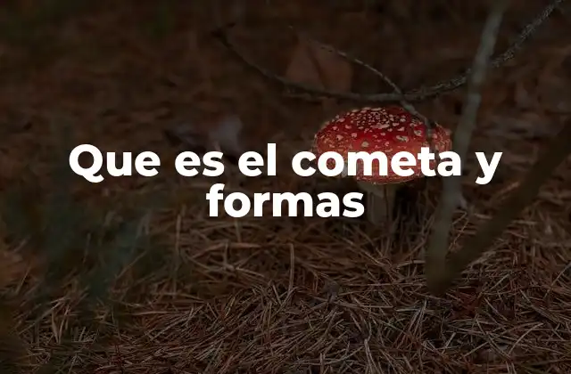 Que es el Cometa y Formas