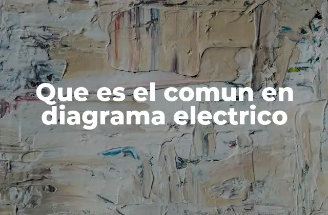 Que es el Comun en Diagrama Electrico
