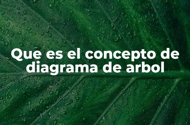 Que es el Concepto de Diagrama de Arbol