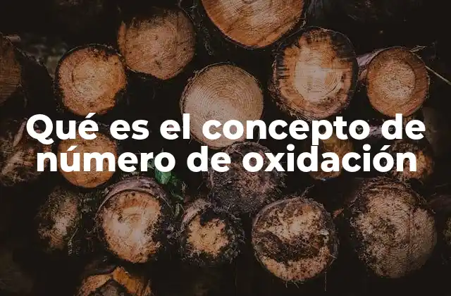 Qué es el Concepto de Número de Oxidación