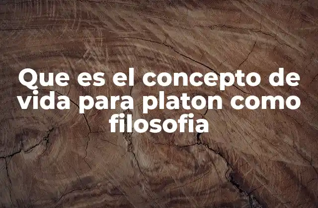 Que es el Concepto de Vida para Platon como Filosofia 2 La vida como búsqueda de la verdad en la filosofía platónica