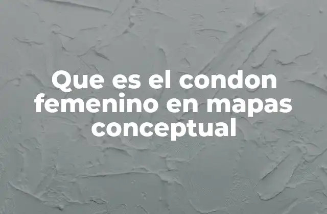 Que es el Condon Femenino en Mapas Conceptual