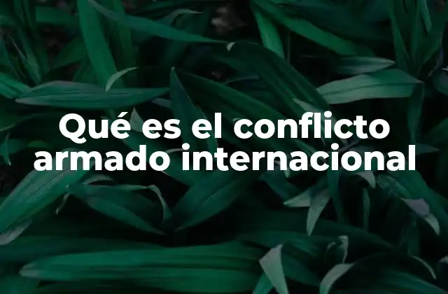 Características principales de los conflictos entre Estados