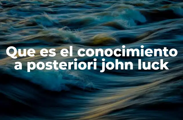 El rol de la experiencia en la construcción del conocimiento