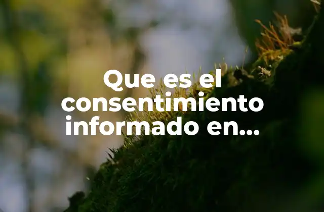 Que es el Consentimiento Informado en Quirofano