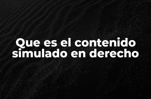 Las diferencias entre simulación y otros vicios de consentimiento