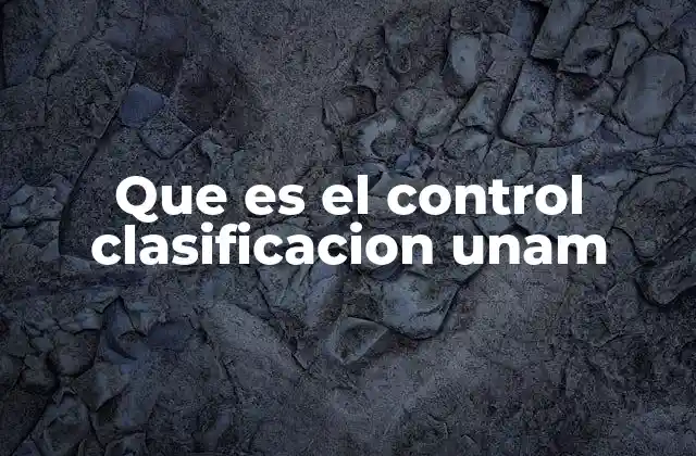 Cómo funciona el proceso de clasificación en la UNAM