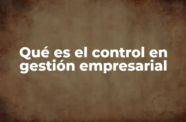 El rol del control en la toma de decisiones empresariales