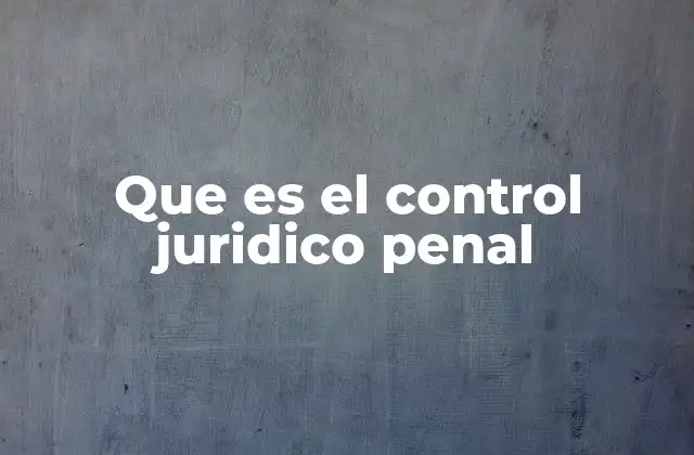 Que es el Control Juridico Penal 2 El equilibrio entre justicia y poder estatal
