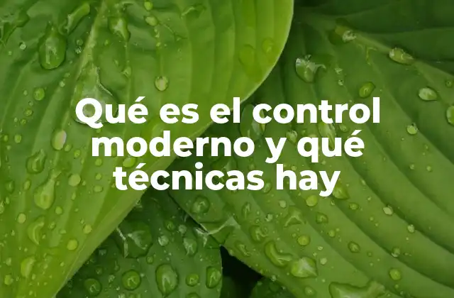 Qué es el Control Moderno y Qué Técnicas Hay 2 El avance de los sistemas de control en la ingeniería actual
