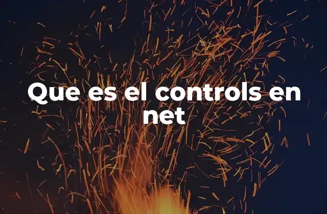 Que es el Controls en Net