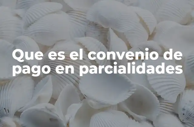 Cómo funciona el convenio de pago en parcialidades