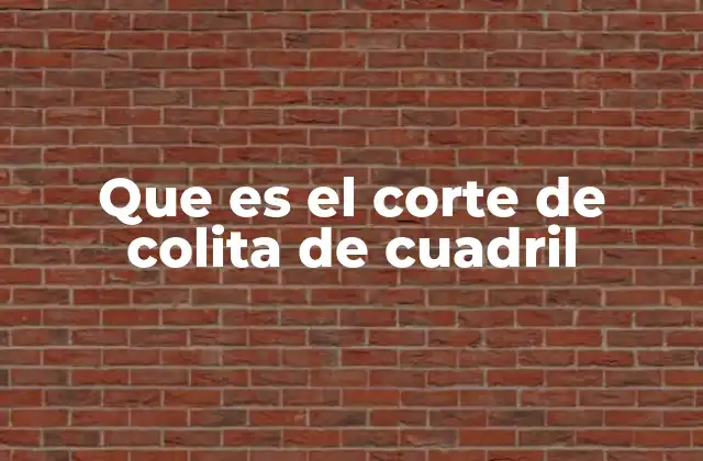 Que es el Corte de Colita de Cuadril