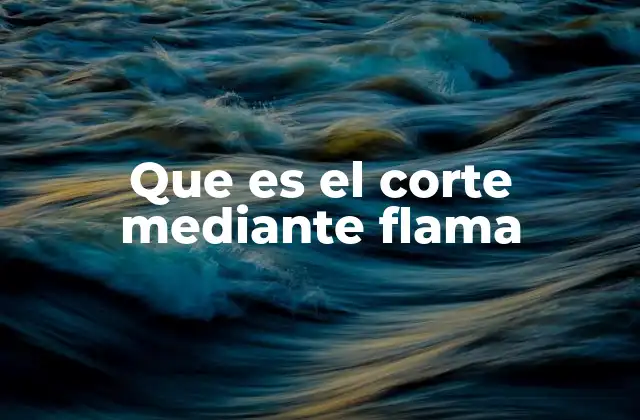 Que es el Corte mediante Flama 2 Procesos industriales donde se aplica el corte con flama