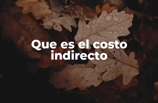 Que es el Costo Indirecto 2 La importancia de los costos indirectos en la contabilidad