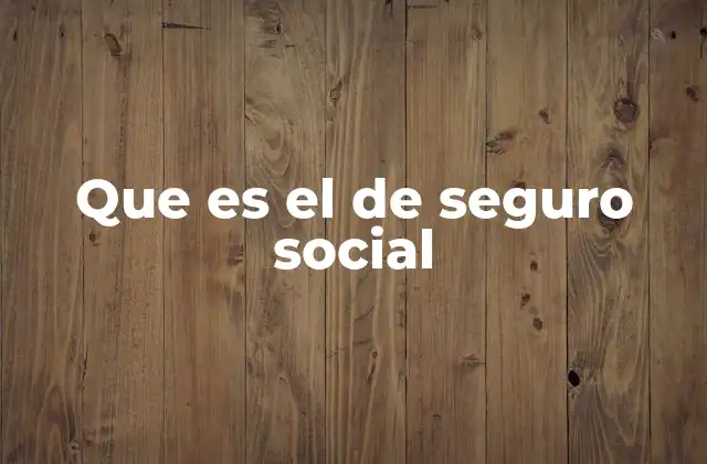 Que es el de Seguro Social 2 El papel del seguro social en la protección social