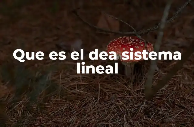 Que es el Dea Sistema Lineal 2 Los sistemas de ecuaciones y su relevancia en la ciencia moderna