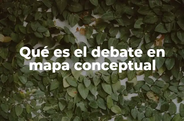 Qué es el Debate en Mapa Conceptual