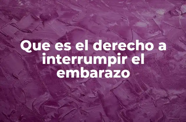 Que es el Derecho a Interrumpir el Embarazo 2 La importancia de la autonomía reproductiva en el derecho al aborto