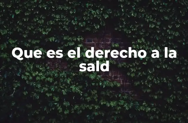 La salud como un derecho humano esencial