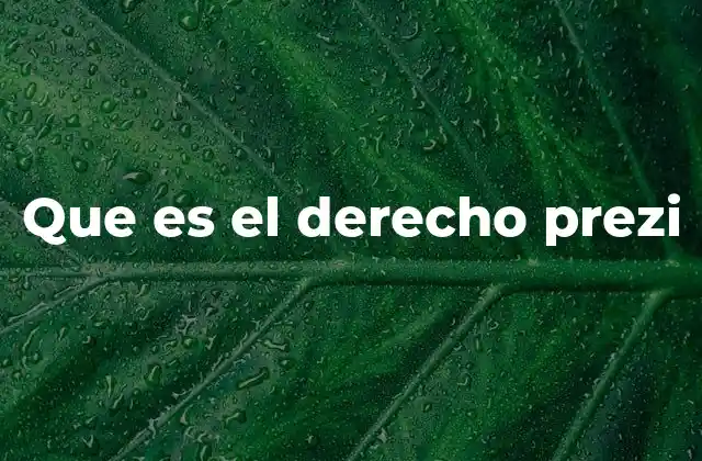 Que es el Derecho Prezi