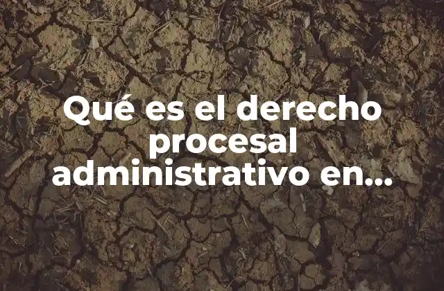 Qué es el Derecho Procesal Administrativo en México