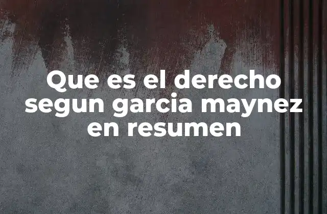 Que es el Derecho Segun Garcia Maynez en Resumen 2 El derecho como ordenamiento social