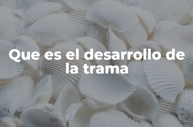 Que es el Desarrollo de la Trama