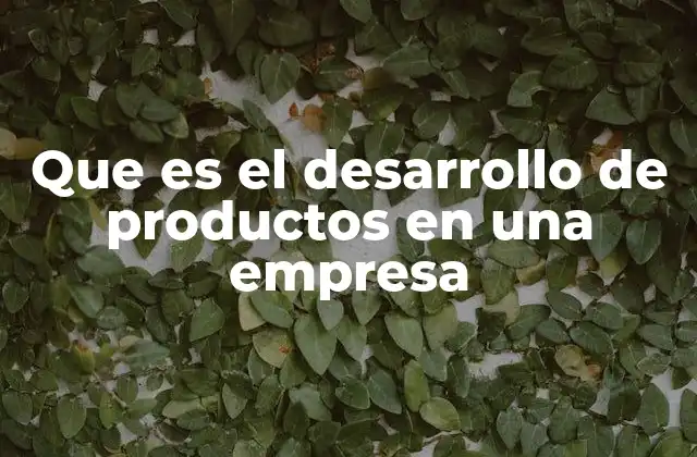 El papel estratégico del desarrollo de productos en el crecimiento empresarial