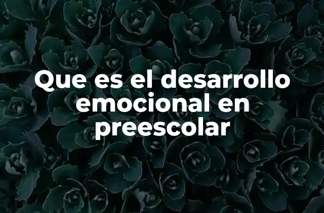 La importancia del desarrollo emocional en la formación temprana